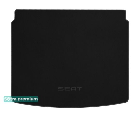 Двошарові килимки Sotra Premium Graphite для Seat Ateca (mkI)(з дворівневою підлогою)(верхнє положення)(багажник) 2016→ - Фото 1