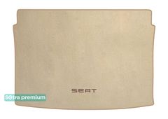 Двухслойные коврики Sotra Premium Beige для Seat Arona (mkI)(багажник)(верхний) 2017→