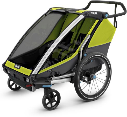 Дитяча коляска Thule Chariot Cab 2 (Chartreuse) - Фото 3