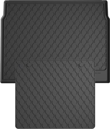 Гумовий килимок у багажник Gledring для Opel Astra (mkIV)(J)(хетчбек) 2009-2015 (верхний)(багажник із захистом) - Фото 1