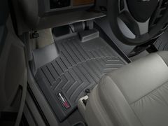 Коврики Weathertech Black для Dodge / Chrysler Grand Caravan (mkV)(1-2-3 row)(with console)(2 row bucket Stow & Go seats) 2012→ - Фото 2