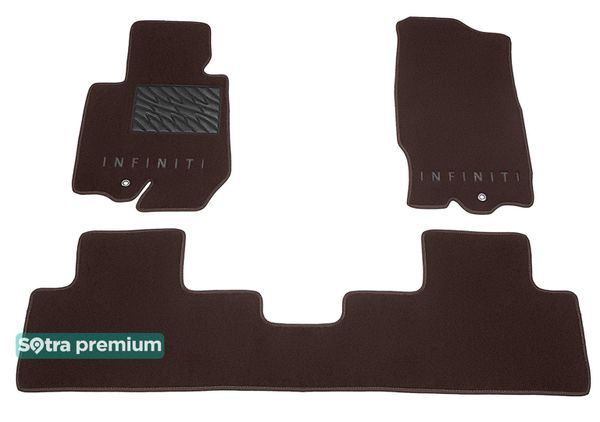 Двошарові килимки Sotra Premium Chocolate для Infiniti FX / QX70 (mkII) 2009-2017 - Фото 1