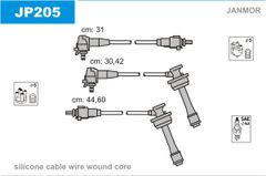 Дроти запалювання Janmor JP205 для Toyota Carina 2.0GTi / 2.0GTi 16V (3S-GE) - Фото 1