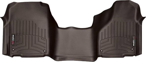 Коврик Weathertech Choco для Dodge Ram (regular cab & quad cab)(mkIV)(4 fixing hooks)(no 4x4 shifter)(with Armrest Console) 2012-2018 - Фото 1