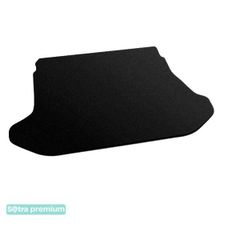 Двошарові килимки Sotra Premium Black для Kia Cerato (mkI)(хетчбек)(багажник) 2004-2009