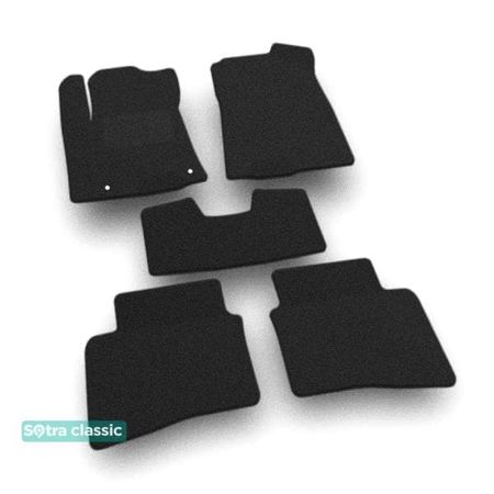 Двошарові килимки Sotra Classic Black для Hyundai Venue (mkI) 2020→ - Фото 1