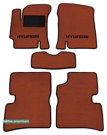 Двошарові килимки Sotra Premium Terracotta для Hyundai Accent (mkIII) 2005-2011 - Фото 1