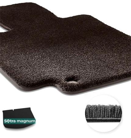 Двошарові килимки Sotra Magnum Black для Citroen C3 (mkI)(багажник) 2002-2009 - Фото 1