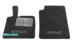 Двошарові килимки Sotra Classic Grey для Smart ForTwo (mkII)(W451)(з кліпсами) 2007-2014