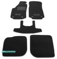 Двошарові килимки Sotra Premium Black для Audi A6/S6/RS6 (mkI)(C4) 1995-1997