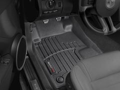 Коврики Weathertech Black для Ford Mustang (mkV)(2 fixing posts)(1 row) 2010-2012 - Фото 2