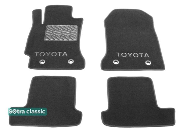 Двошарові килимки Sotra Classic Grey для Toyota GT86 (mkI) 2012-2021 - Фото 1