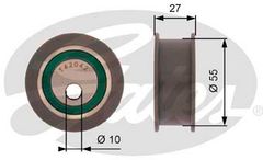 Ролик натяжний Gates T42042A (7786-21142) для Lada ВАЗ, 110, 111, 112, 2110, 2111, 2112, KALINA, Калина, 1117, 1118, 1119, GRANTA, Гранта, LARGUS, Ларгус, SAMARA, Самара, 2108, 2109, 21099, 2113, 2114, 2115 - Фото 1