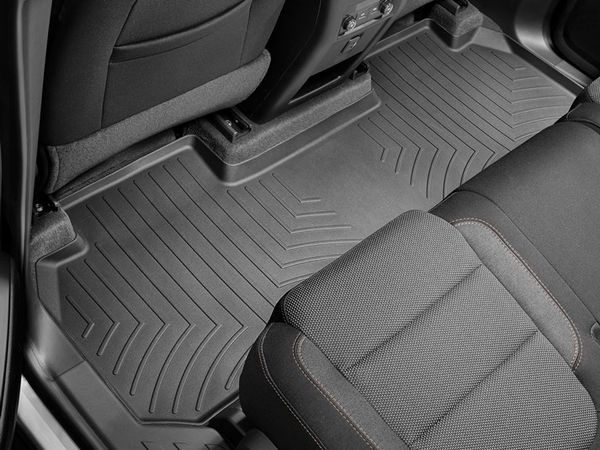 Коврики Weathertech Black для Chevrolet Traverse (mkII)(1-2 row)(2 row bench seat) 2018→ - Фото 3