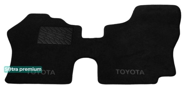 Двошарові килимки Sotra Premium Black для Toyota HiAce (mkIV)(H100)(1 ряд) 1989-2004 - Фото 1