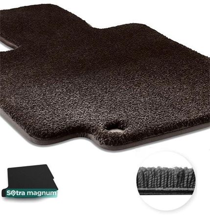 Двошарові килимки Sotra Magnum Black для Honda Civic (mkIX)(FK)(хетчбек)(із сабвуфером)(багажник) 2011-2017 - Фото 1