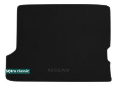 Двошарові килимки Sotra Classic Black для Nissan Patrol (mkV)(Y61)(5-дв.)(складений 3 ряд)(багажник) 1998-2010