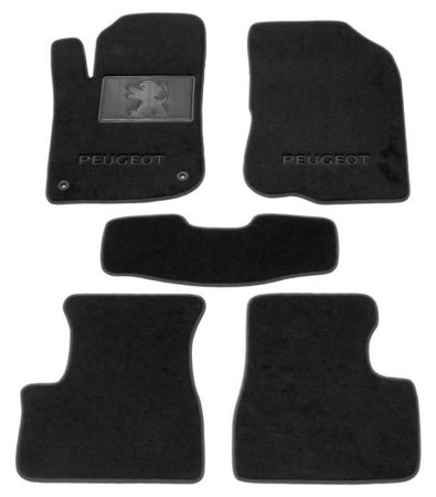 Двошарові килимки Sotra Custom Premium Black для Peugeot 208 (mkI) 2012-2019 - Фото 1