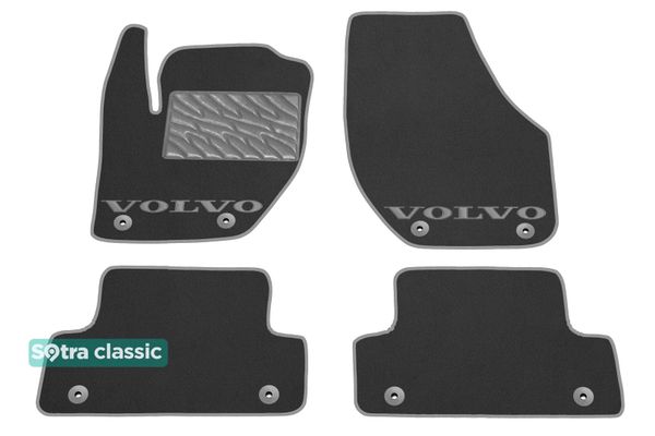 Двошарові килимки Sotra Classic Grey для Volvo V40 (mkII) 2012-2019 - Фото 1