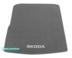 Двошарові килимки Sotra Premium Grey для Skoda Superb (mkIII)(B8)(ліфтбек)(багажник) 2015→