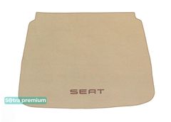 Двухслойные коврики Sotra Premium Beige для Seat Altea XL (mkI)(хетчбэк)(багажник) 2010-2015