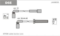 Дроти запалювання Janmor D6E для Daewoo Lanos 1.5 / 1.4 8V