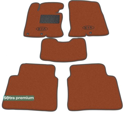 Двошарові килимки Sotra Premium Terracotta для Kia Optima (mkIII) 2010-2015 (EU) - Фото 1