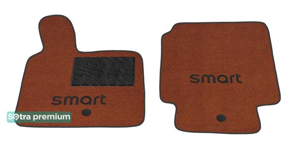 Двошарові килимки Sotra Premium Terracotta для Smart ForTwo (A450-W450) 1998-2006 - Фото 1