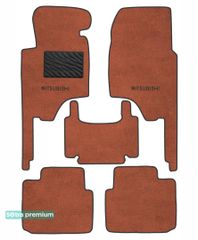 Двухслойные коврики Sotra Premium Terracotta для Mitsubishi Pajero (mkII)(3-дв.) 1991-2000