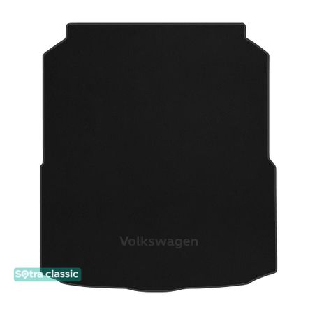 Двошарові килимки Sotra Classic Black для Volkswagen Arteon (mkI)(ліфтбек)(багажник) 2017→ - Фото 1