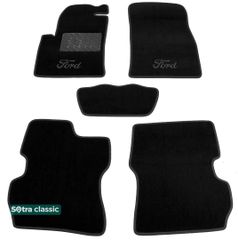 Двошарові килимки Sotra Classic Black для Ford Fiesta (mkV) 2002-2008