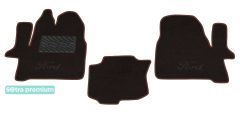 Двошарові килимки Sotra Premium Chocolate для Ford Tourneo / Transit (mkVII)(без кліпс)(1 ряд) 2013→