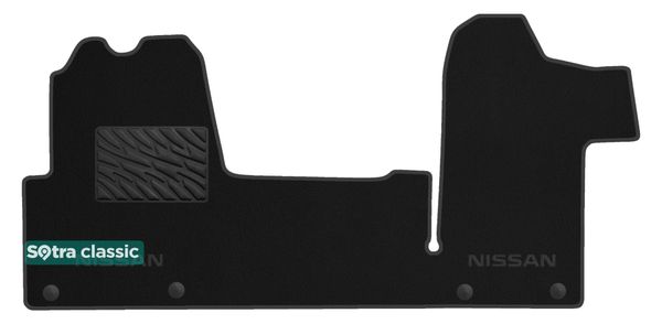 Двошарові килимки Sotra Classic Black для Nissan NV400 (mkI) / Interstar (mkII)(1 ряд) 2010→ - Фото 1