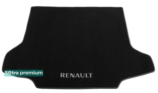 Двухслойные коврики Sotra Premium Black для Renault Koleos (mkI)(багажник) 2007-2016 - Фото 1