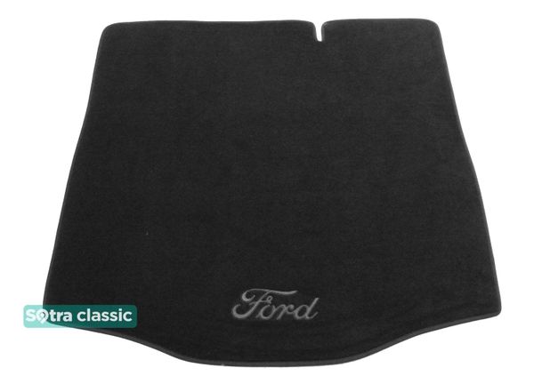 Двошарові килимки Sotra Classic Black для Ford Focus (mkII)(седан)(багажник) 2004-2007 - Фото 1