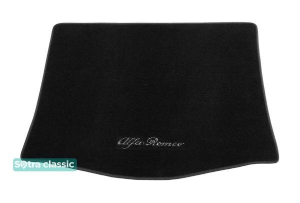 Двошарові килимки Sotra Classic Black для Alfa Romeo Giulietta (mkI)(багажник) 2010-2014 - Фото 1