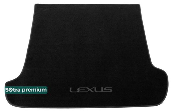 Двошарові килимки Sotra Premium Graphite для Lexus GX (mkI)(J120)(без отворів під 3 ряд)(багажник) 2002-2009 - Фото 1