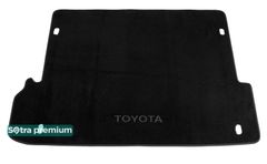 Двухслойные коврики Sotra Premium Black для Toyota Land Cruiser Prado (J150)(7 мест)(багажник) 2009→ - Фото 1