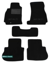 Двошарові килимки Sotra Classic Black для Infiniti FX (mkI) 2004-2008