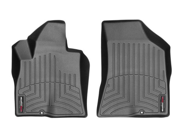 Коврики WeatherTech Black для Hyundai Santa Fe (mkII)(2 fixings)(1 row) 2007-2009 - Фото 1