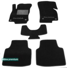 Двухслойные коврики Sotra Premium Black для Skoda Superb (mkIII) 2015→