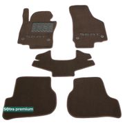 Двошарові килимки Sotra Premium Chocolate для Seat Leon (mkII) 2005-2012 - Фото 1