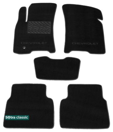 Двухслойные коврики Sotra Classic Black для Chevrolet Lacetti / Nubira (mkI) 2004-2011 - Фото 1
