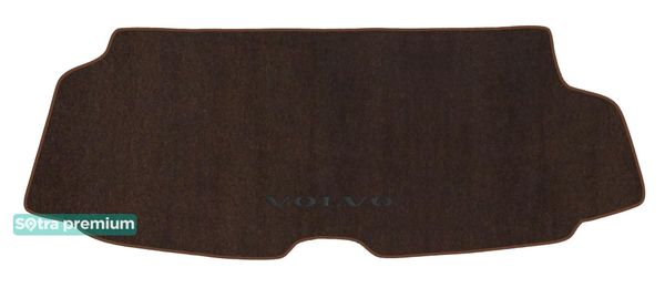 Двошарові килимки Sotra Premium Chocolate для Volvo XC90 (mkII)(розкладений 3й ряд)(багажник) 2015-2022 - Фото 1