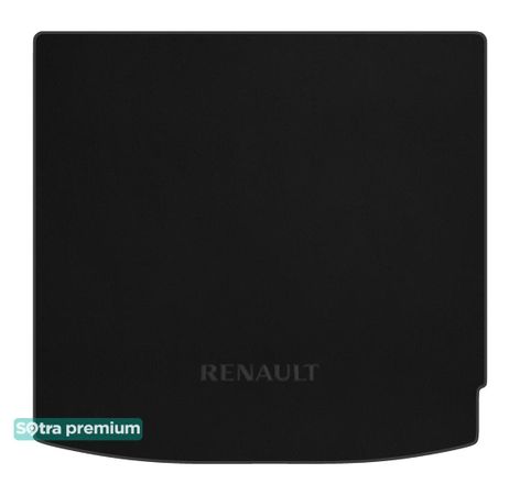 Двошарові килимки Sotra Premium Black для Renault Arkana (mkI)(верхній рівень)(багажник) 2019→ (EU) - Фото 1