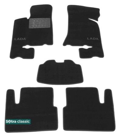 Двухслойные коврики Sotra Classic Grey для Лада Приора (mkI)(2170) 2007-2017 - Фото 1
