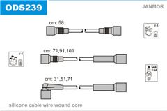 Дроти запалювання Janmor ODS239 для Opel Omega / Senator (B) 2.6 (C 26 NE) / Carlton 2.6