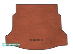 Двухслойные коврики Sotra Premium Terracotta для Honda Civic (mkX)(хетчбэк)(с запаской)(нижний)(багажник) 2015→
