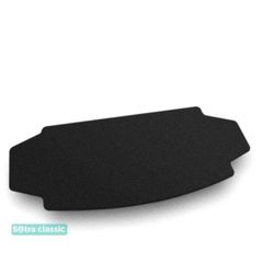 Двухслойные коврики Sotra Classic Black для Volkswagen Atlas/Teramont (mkI)(разложенный 3 ряд)(багажник) 2017→