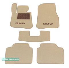 Двухслойные коврики Sotra Premium Beige для BMW 4-series (F36)(гран купе) 2013-2020